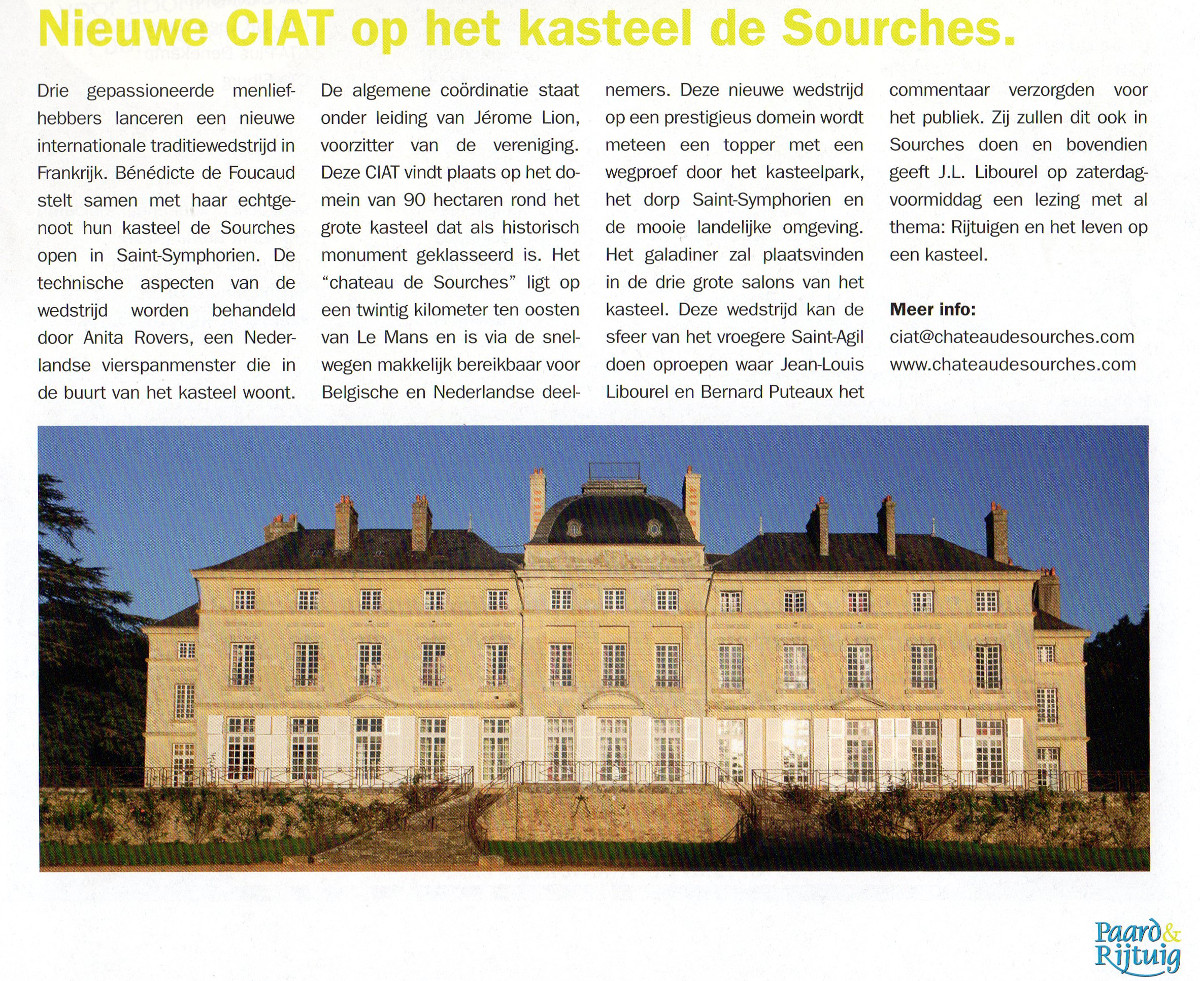 Paard - Rijtuig - ciat - sourches